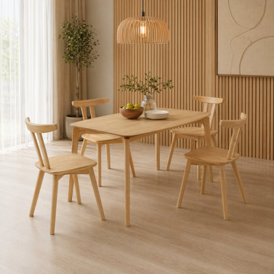 Dunleavy Opal Nordic 5-Piece Dining Table Set