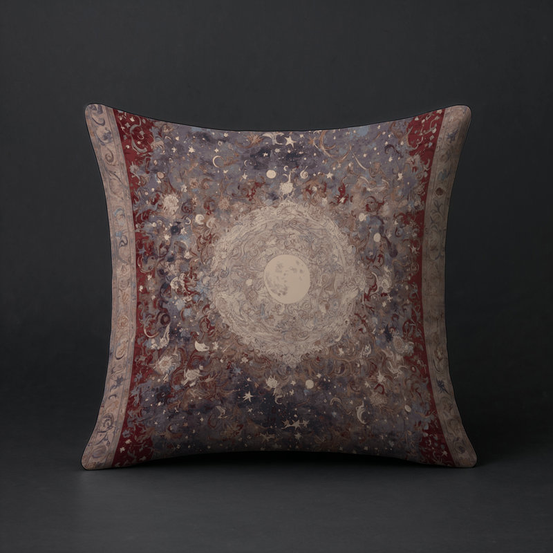 Coussin décoratif intérieur / extérieur gris Modern Modern, Brun / beige / gris oriental, Carré 20 po