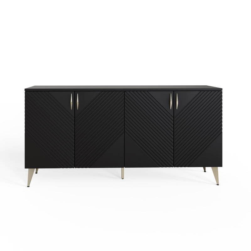 AVA 150cm Sideboard, Black