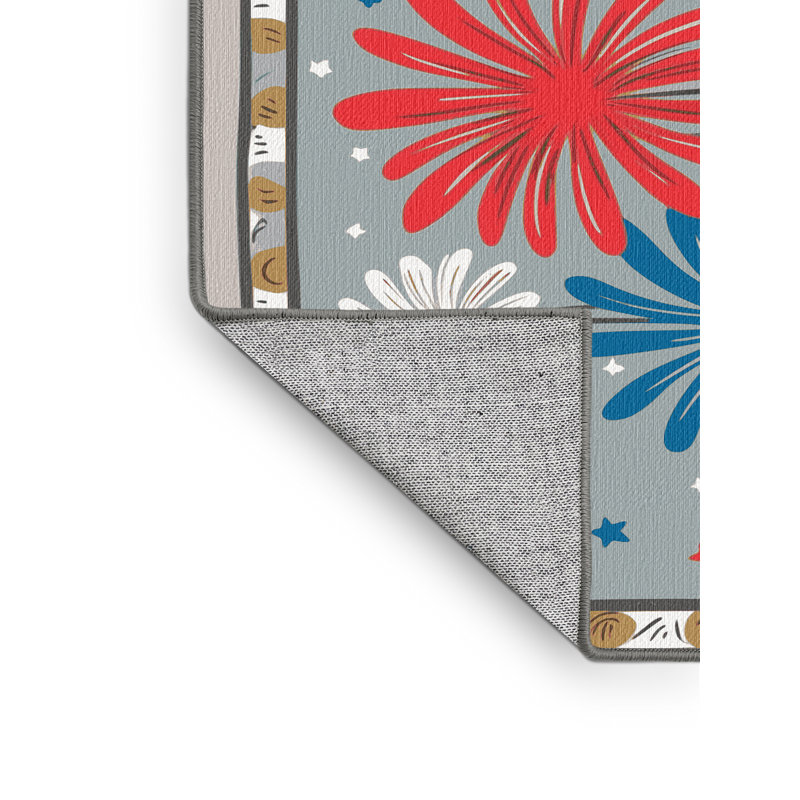 Tapis de fête des Fêtes Ginza Six, Rectangulaire 7 pi x 10 pi