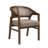 Stanley Wooden Dining Chairs with Cane Back & Upholstered Seat-949465957-949465958
