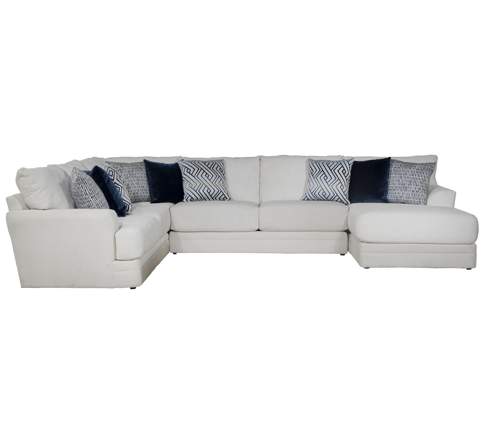 Mazekine Modular Upholstered U-Sectional, Right Hand Facing