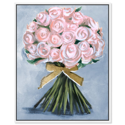 «Floral and Botanical Wonderful Spring Bouquet Florals», reproduction d'art sur toile