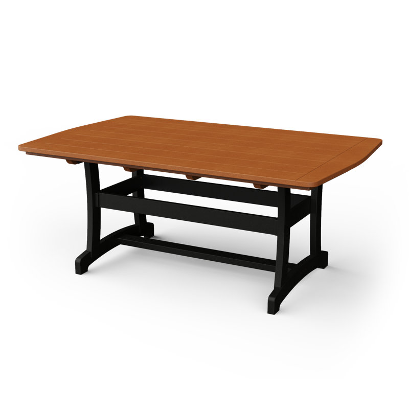 Table de salle à manger Stella, Cèdre/noir, H 30 po x l 71,5 po x P 45 po