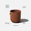 Jardinière ronde Veradek Patina Series Kona-109079909-109079908