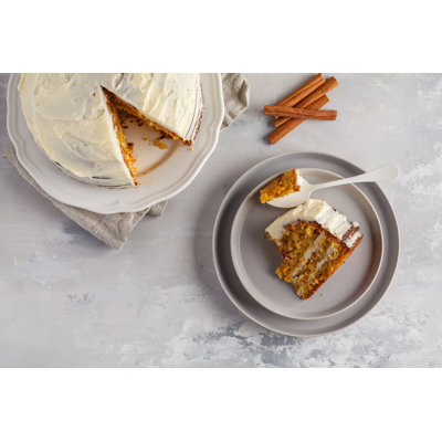 Vegan Carrot Cake by Vaaseenaa - Wrapped Canvas Print