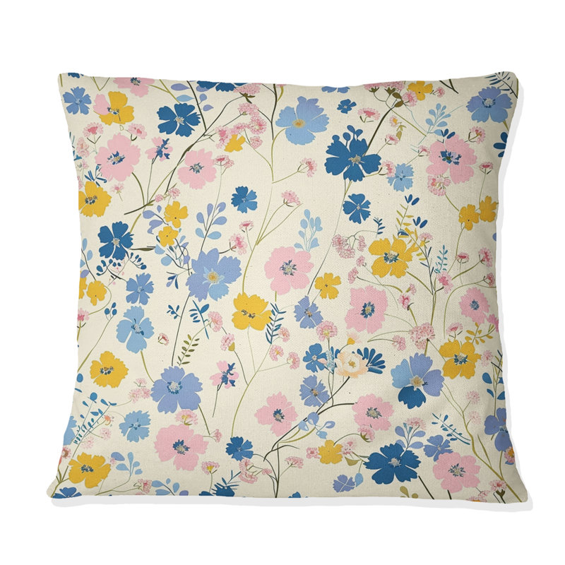 Coussin Blue Farm, H 16 po x l 16 po