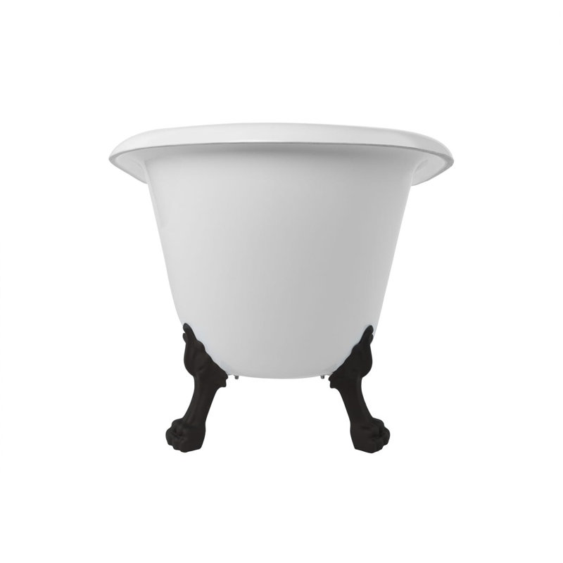 Baignoire de trempage sur pattes en acrylique L 57 po x l 28 po, Bronze huilé