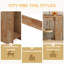 Console en bois, table d'entrée avec canapé-780770454