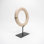 Lily''s Living 8"W Off-White Bali Stone Ring With Stand Statue, Art Figurine Sculpture, Home Décor Collectible