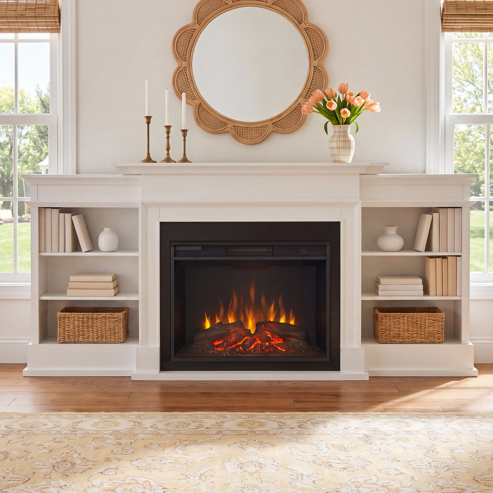 Ashton 92" Electric Fireplace
