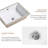 Undermount Bathroom Sink  Rectangle Porcelain Ceramic Vessel Sinks Deep Basin With Overflow Lavatory Vanity Sink Mounted Under The Counter
