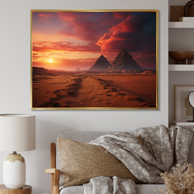 Égypte, paysage des sables éternels - reproduction sur toile