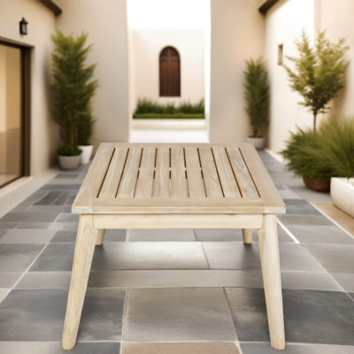 Hawise Acacia Wood Patio Outdoor Side Table