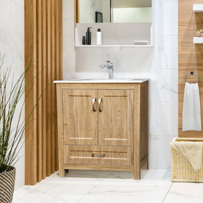 Livorno 30'' Single Bathroom Vanity with Ceramic Top