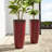 31"H Set Of 2 Oversized Eco-Friendly PP And Stone Honeycomb Textured  Tall Plastic Planter-1441709047