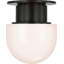 Callan Flush Mount with White Glass Dome-379625149-379625089