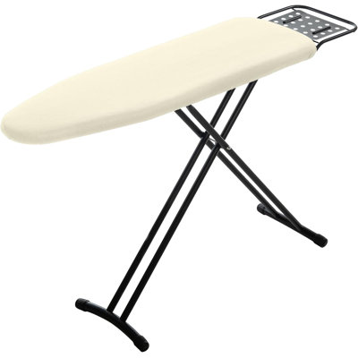 Compact Iron Board with Iron Rest, Heat Resistant Cover with Ultra Thick Padding