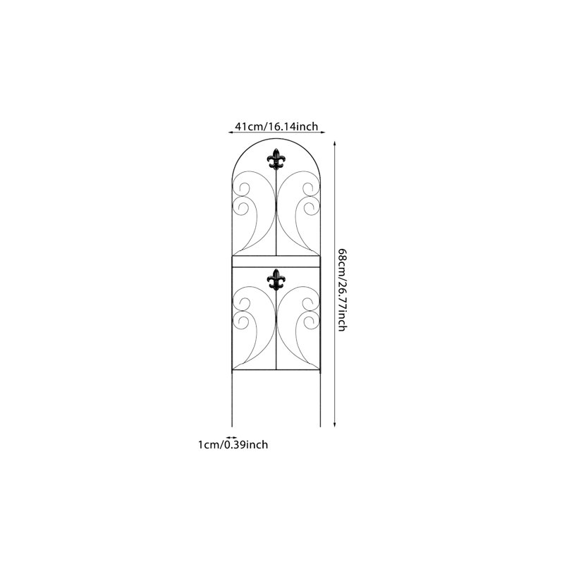 68cm H x 41cm W Fence Panels Included