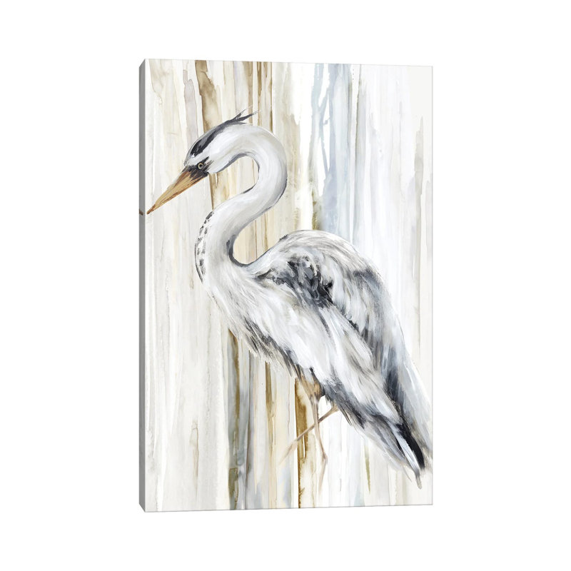 River Heron II - Giclée sur toile tendue avec châssis, H 40 po x l 26 po