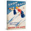 « snow training rétro », publicité sur toile tendue-26129692