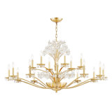 Beaumont 20 Light Chandelier - Clear Glass