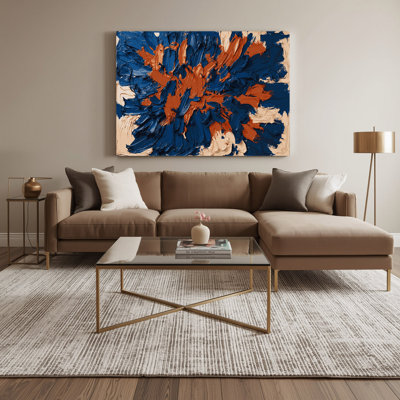 Neo Expressionism 5 Blue Canvas Wall Art
