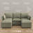 Stedman Modular 3-Seater Double Ottoman Chaise Sectional, Living Room Furniture-124238963