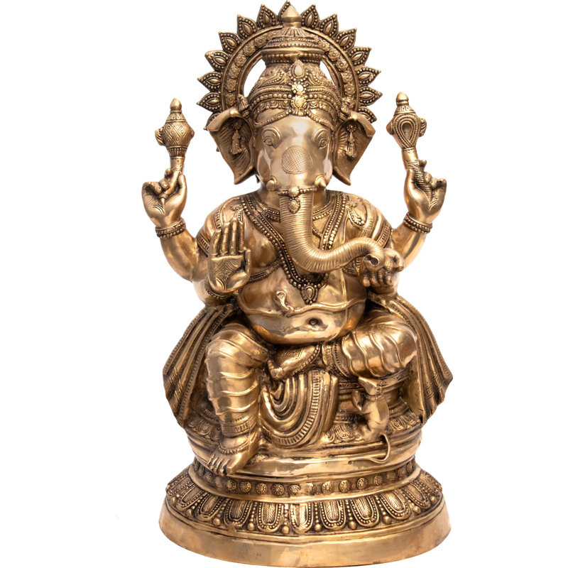 Statue Ganesha, Laiton naturel