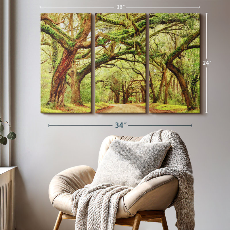 «Charleston Oak Forest» sur toile, H 24 po x l 38 po x P 1,25 po