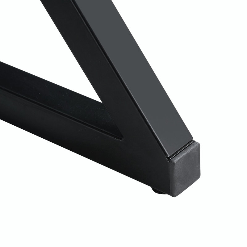 Coffee Table,Cocktail table,Living room table with metal legs, Brown, Black