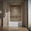 Archer® Alcove Bath with Bask Heated Surface, Integral Apron, Tile Flange-795335-74703779