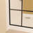 Framed Glass Shower Screen 34" Width X 72"Height With 1/4" 6Mm Silk-Printing Tempered Glass, Aluminum And Support Bar, Shower Door