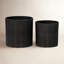 Volos 2 - Piece Natural Fibers Pot Planter Set-1036228347