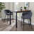 Upholstered Counter Stool with Metal Frame-73199961