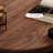 Modern Nut-Brown Solid Wood Oval Coffee Table