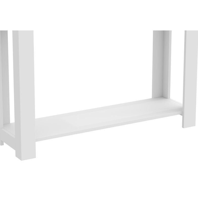 Bertis 40'' Console Table, White, White