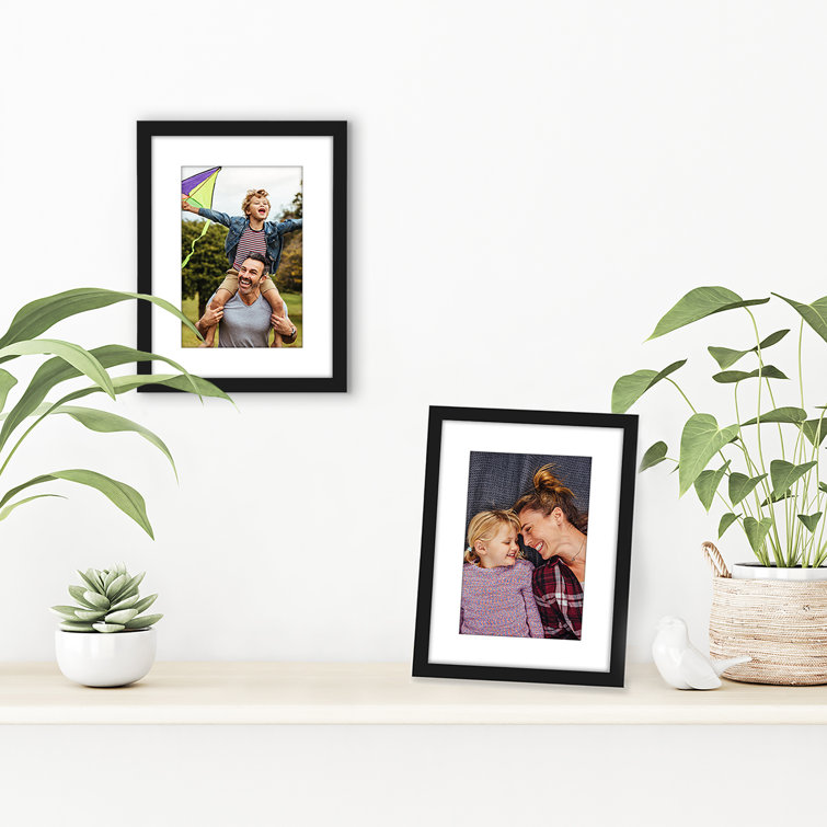 Angla Picture Frame Wall Hanging Decor with Photo Mat (Set of 2) Wade Logan Picture Size: 6 x 6