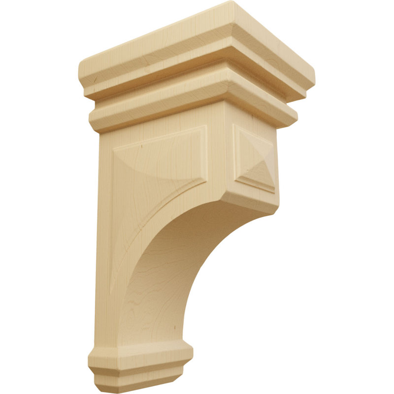 Support en bois / corbeau H 10 po x l 5 po x P 5,75 po, Aulne