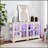 LED Curio Display Cabinet with Antique Finish and Adjustable Shelves, Perfect for Showcasing Collectibles-7506367