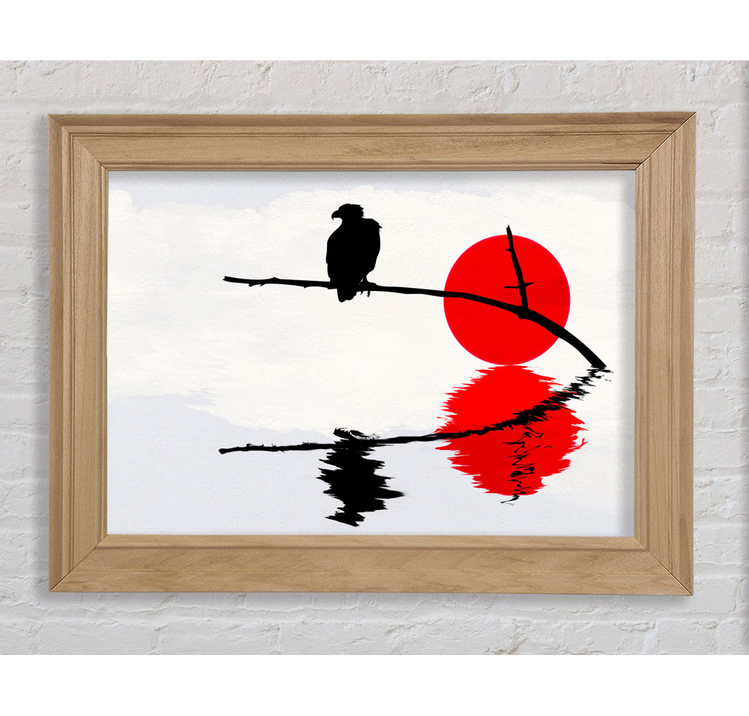 Reflections Of The Red Sun Eagle - Einzelne Bilderrahmen Kunstdrucke