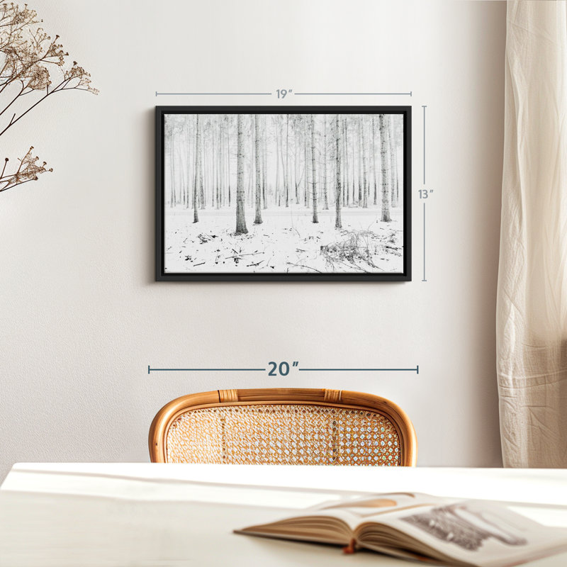Impression sur toile Langenargen Winter Forest, H 13 po x l 19 po