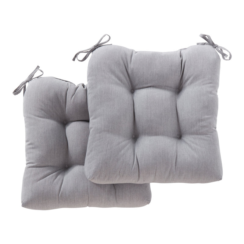 Coussin de chaise d'extérieur Royzell Sunbrella, Toile granit
