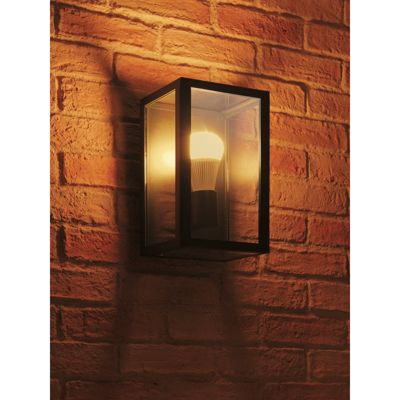 Deshaunda Black 2 - Bulb 18cm H Outdoor Flush Mount