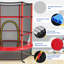 Costway Round Backyard Trampoline with Safety Enclosure-55709584