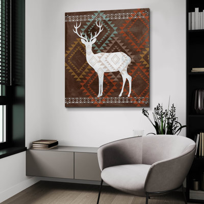  «Deer 2» par Erin Clark, art mural en verre acrylique, 12 po x 12 po