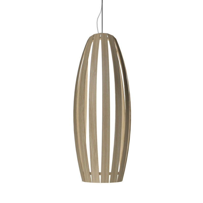 1 - Light Pendant, 27.95" H x 9.65" W x 9.65" D, Charcoal