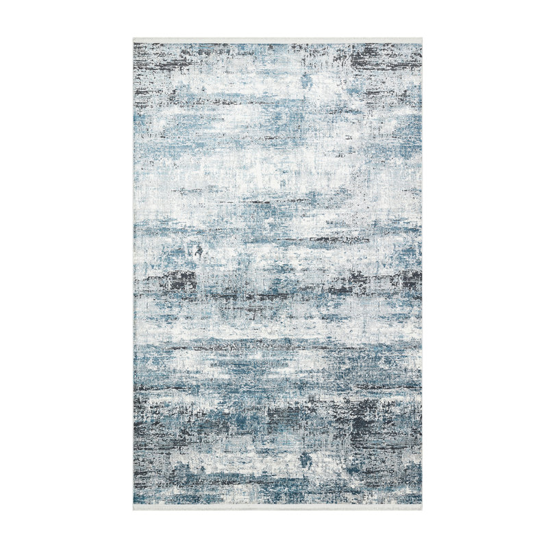 Luxurious Area Rug (6.6 x 9.5 ft), 100% Viscose/Polyester, Pile Height: 0.2 in | Machine Woven, 1950 g/m², 864,000 Thread Points | Soft, Durable & Easy to Clean, Ideal for Living Room & Bedroom Décor