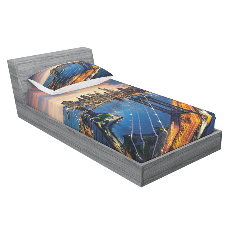 Microfiber Sheet Set, Twin XL Sheet Set + Fitted Sheet + 1 Pillowcase
