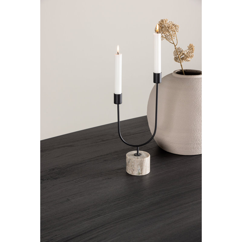 Damla Oval Dining Table, Black